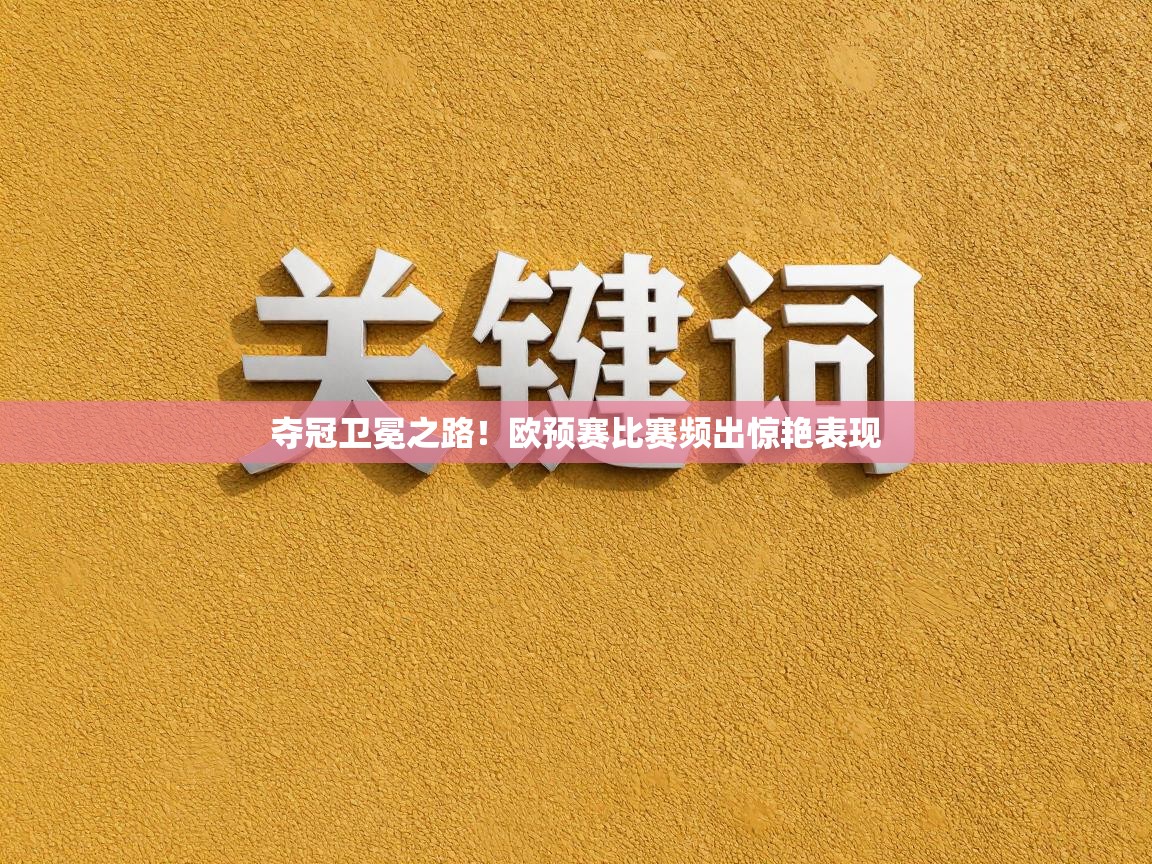 夺冠卫冕之路!欧预赛比赛频出惊艳表现 第2张